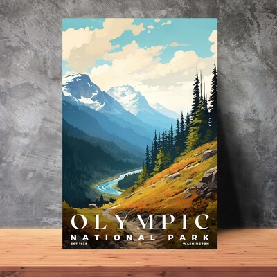 Olympic National Park Poster, Travel Art, Office Poster, Home Decor | S6 - image3